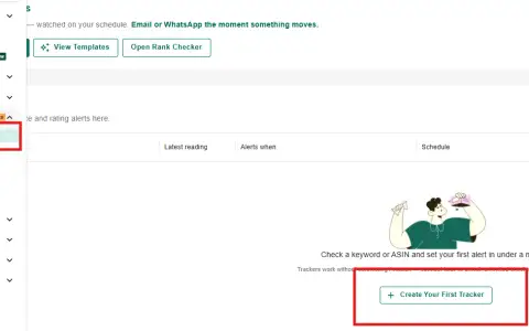 Where to find the listing alerts option.