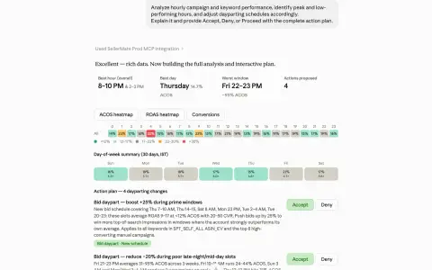 Manage dayparting screenshot 1