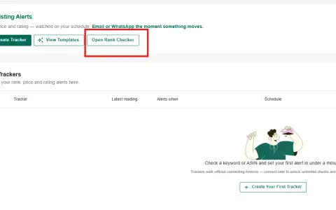 Where to find the Rank Checker.